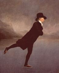 The Rev. Robert Walker skating on Duddingston Loch
